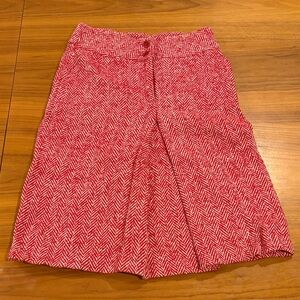Liu-Jo Red Herringbone Skirt